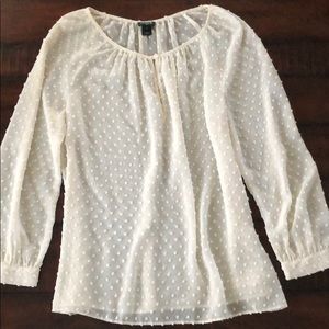J. Crew Cream Blouse